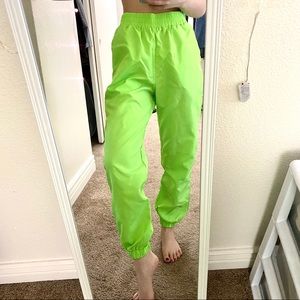 NEON GREEN SWEATPANTS